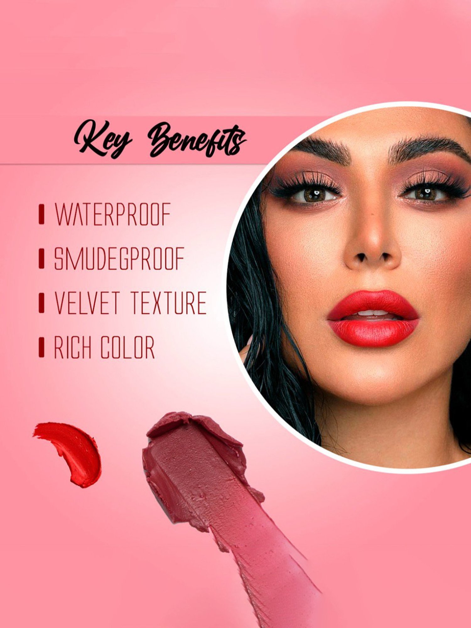 GA-DE Selfie Full Cover Lipstick 870 Lisbon - 4.2 gm