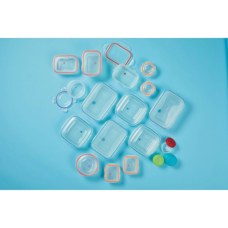 LocknLock Easy Essentials Color Mates Assorted Food Storage Container Set - 36pc