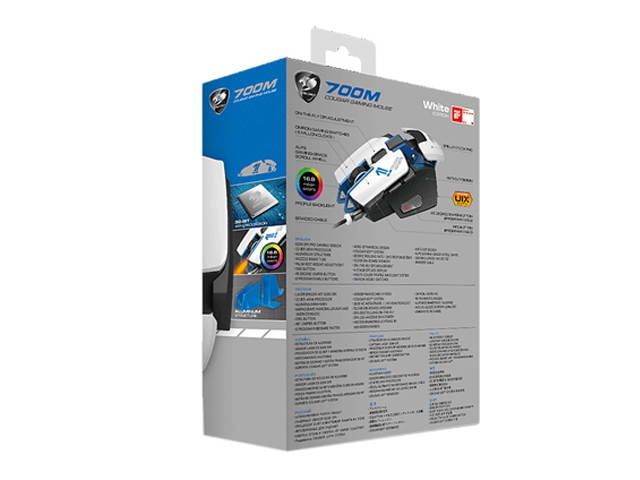 Cougar 700M eSports Red MOC700BRE 8200 dpi Aluminum Performance Gaming Mouse, 32 Bit ARM Processor 512KB On-Board Memory & UIX Interface System