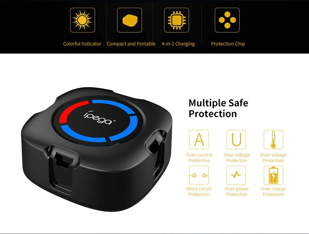 IPEGA PG-9177 four-in-one Switch Controller Charger For Nintend Switch Joycon Charging Dock Station Controller with Charging