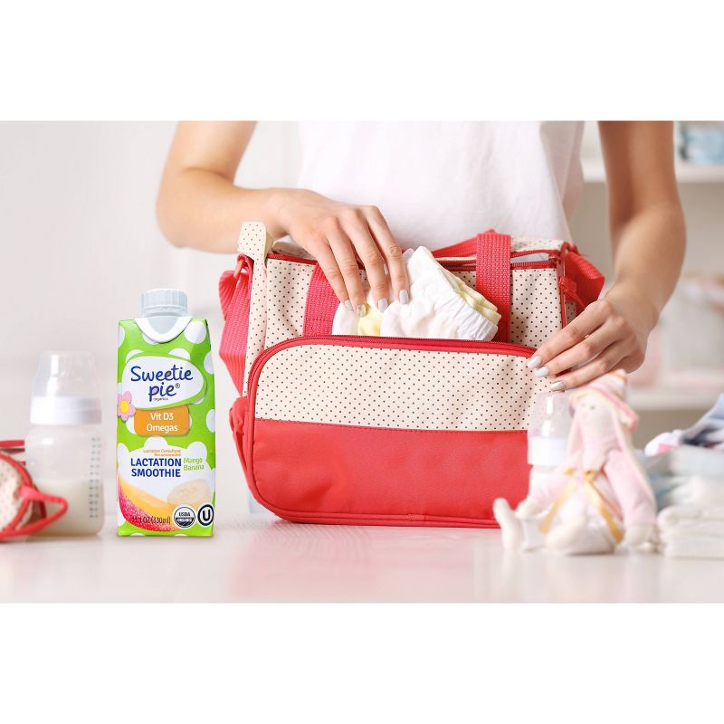 Sweetie Pie Organics Lactation Smoothie Tropical Flavor - 11.1oz/4ct