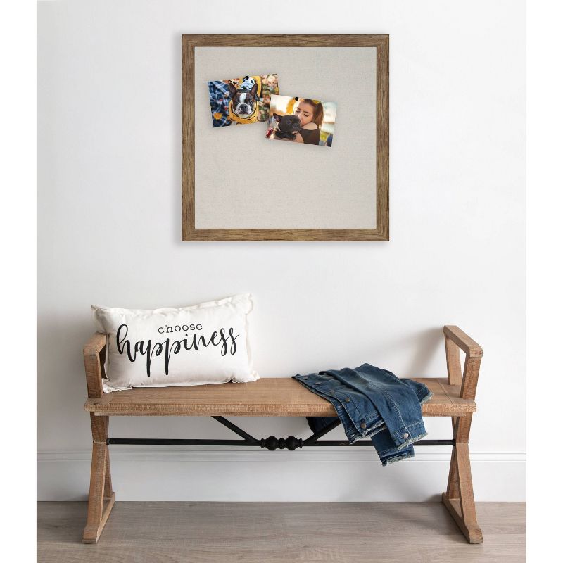 18" x 27" Beatrice Pinboard Rustic Brown - DesignOvation