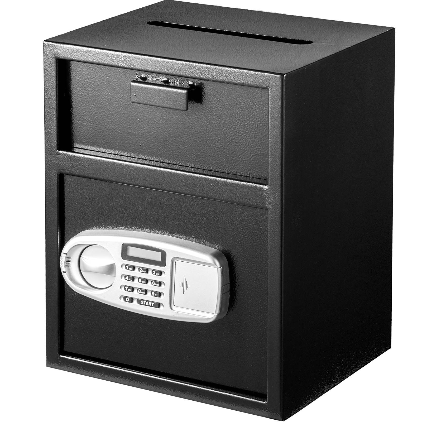 VEVOR Digital Depository Safe Made of Carbon Steel Deposit Safe Electronic Code Lock Depository Safe with Deposit Slot Restaurant Safe with Two Emergency Keys Depository Box for Home Hotel and Office