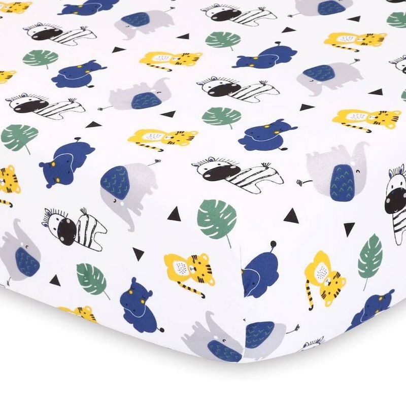 The Peanutshell Sheets Safari Animals/Zig Zag 2pk