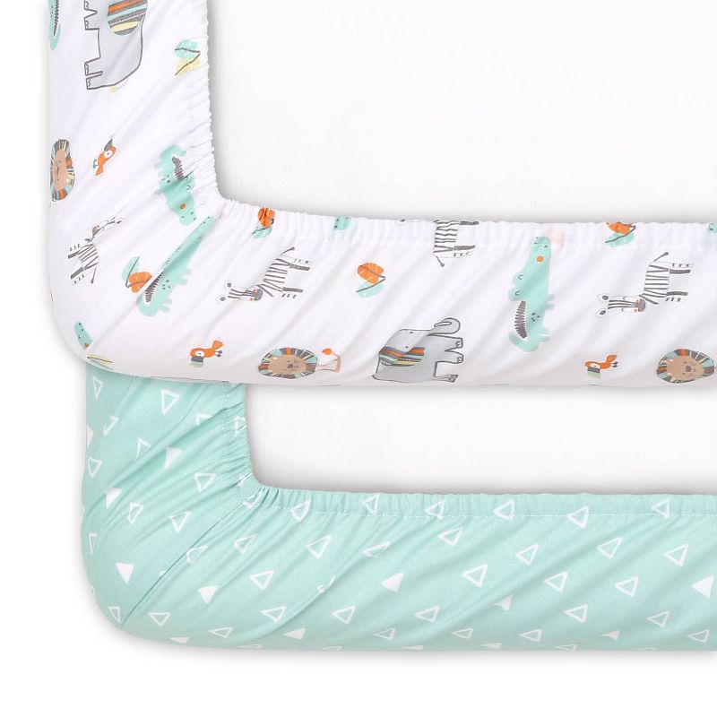 Aden by Aden + Anais Fitted Playard Sheet - Safari Babes