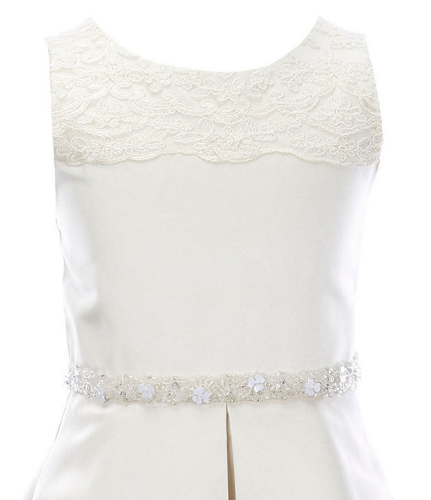 Bonnie Jean Big Girls 7-16 Sequin/Ombre Handkerchief-Hem Dress