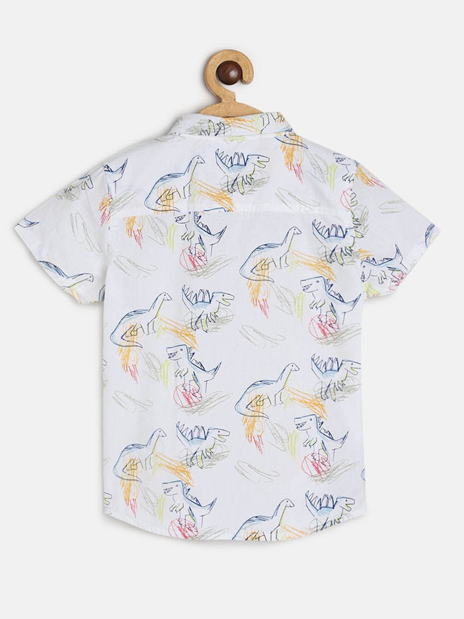 MINIKLUB Kids White Printed Shirt