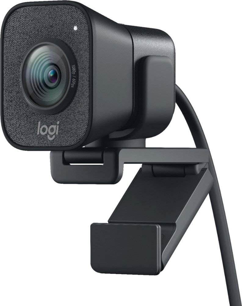 Logitech StreamCam, 1080P HD 60fps Streaming Webcam with USB-C and Built-in Microphone (In Hand)