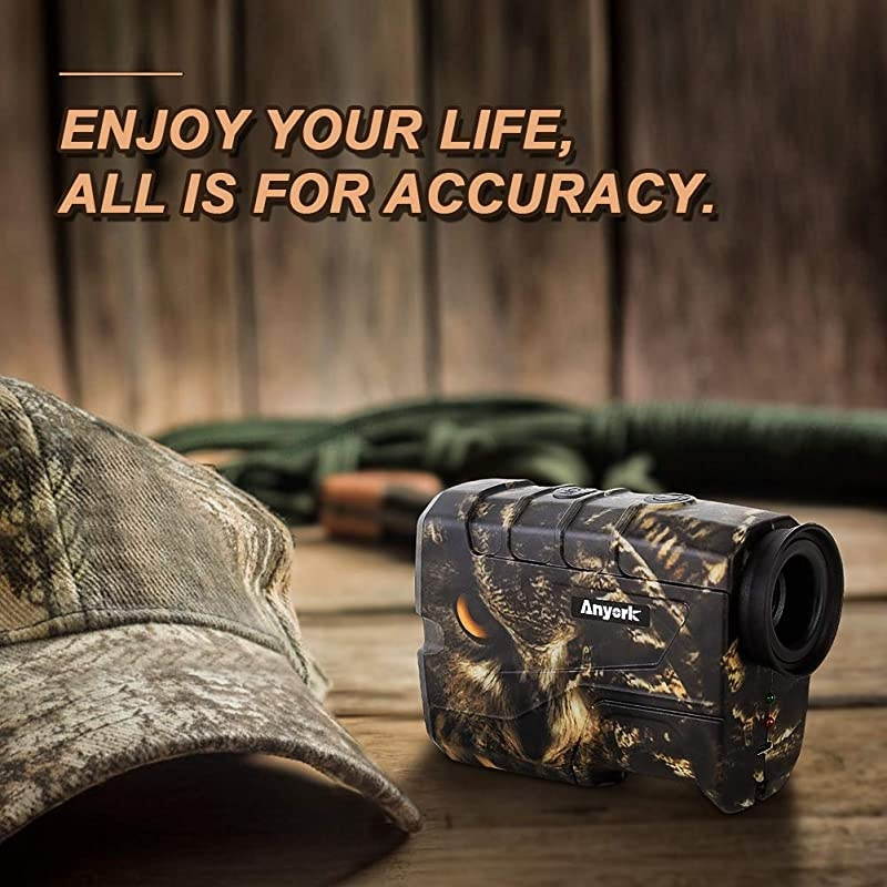 Rechargeable 1000 Yards Hunting Range Finder ,Water Resistant Wild Coma Rangefinder for Shooting , 6X Magnification Laser Rangefinder with Scan, Gift Package