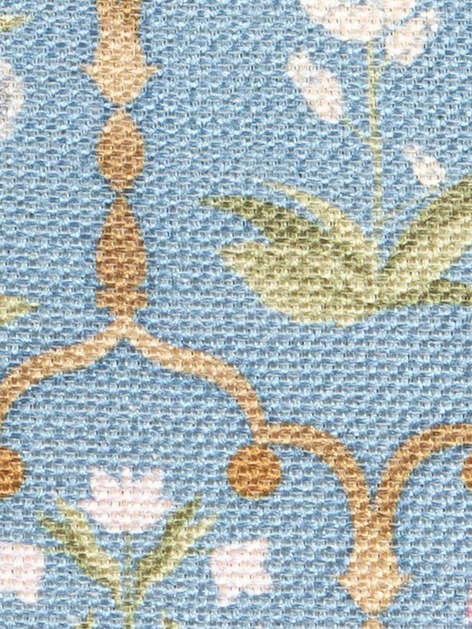 ZOUK Blue Printed Zip Around Wallet for Women