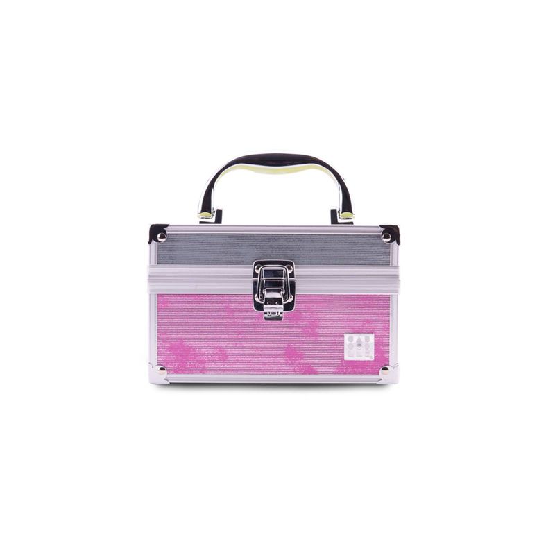 Caboodles Train Case Color Block Metallic Makeup Bag