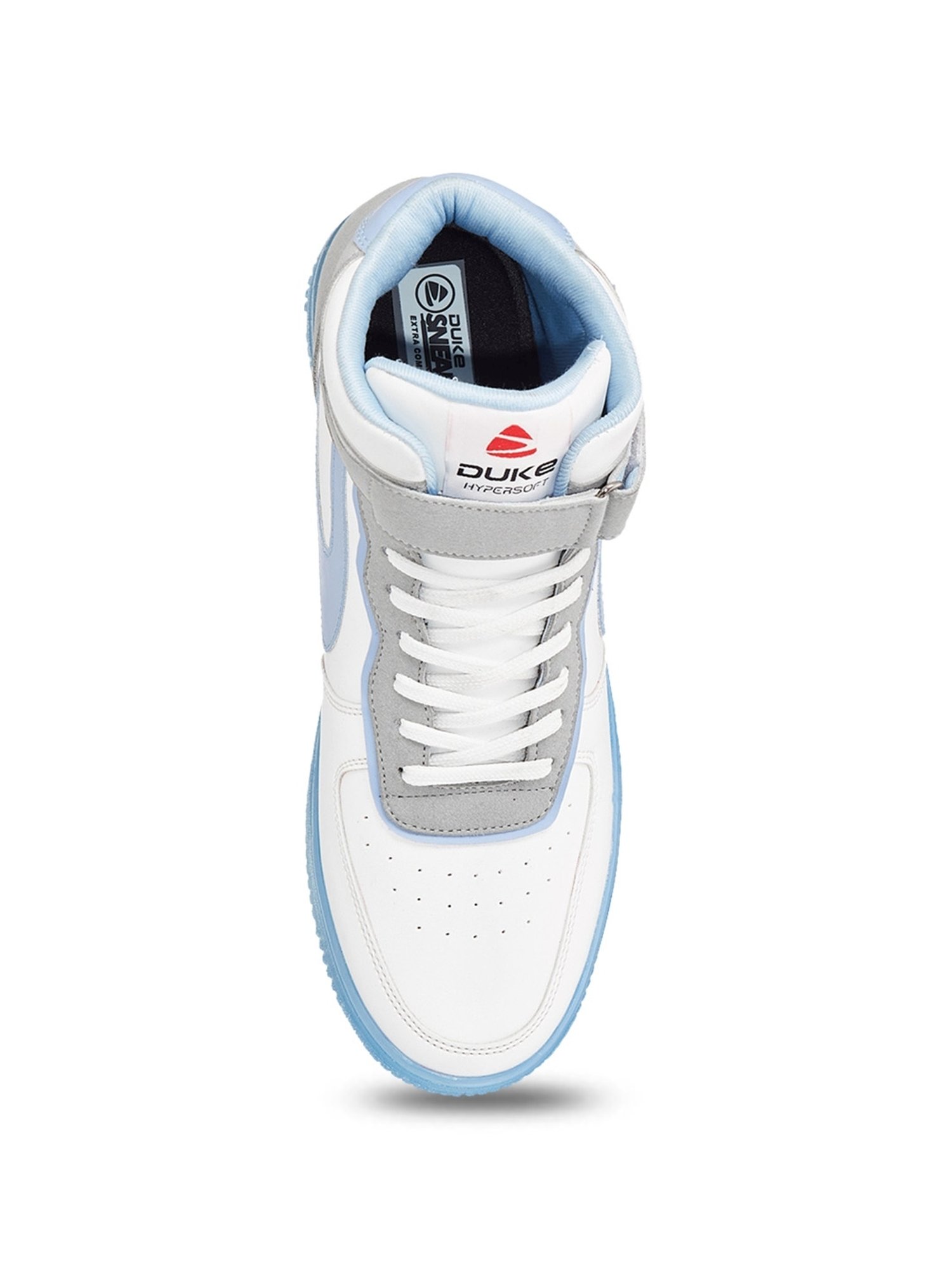 Duke Men's White Ankle High Sneakers