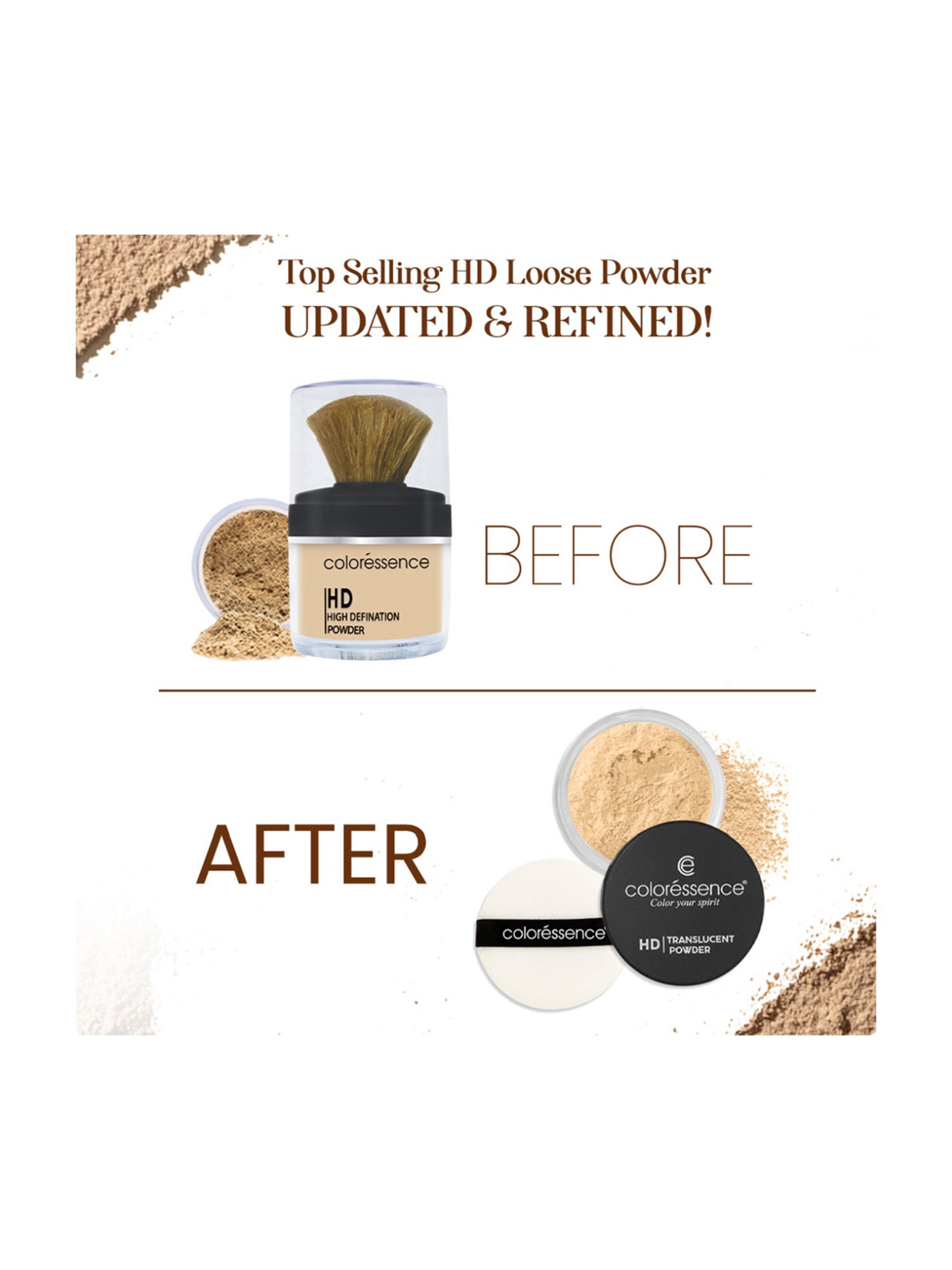 Coloressence HD Translucent Loose Powder For Setting & Mattifying Makeup Look Ivory - 10 gm