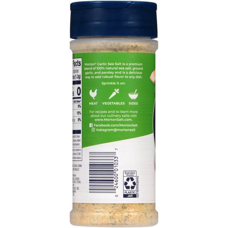 Morton Garlic Sea Salt - 8.5oz