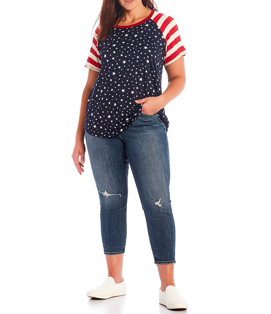 Jessica Simpson Plus Size JJ Red Dahlia Moroccan Border Print Fringe Hem Kimono Jacket