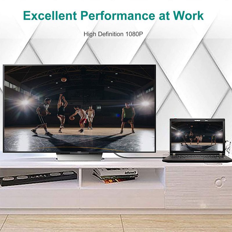 Mini DisplayPort to VGA Cable, Benfei Mini DisplayPort to VGA 6 Feet Cable (Thunderbolt 2 Compatible) with MacBook Air/Pro, Surface Pro/Dock, Monitor, Projector