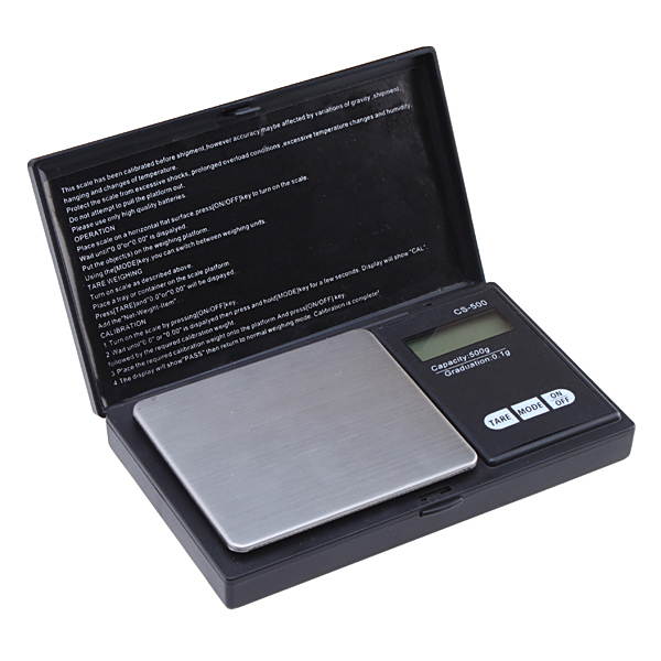 500g x 0.1 Gram Digital Portable Pocket Scale Jewelry / Cooking Scale