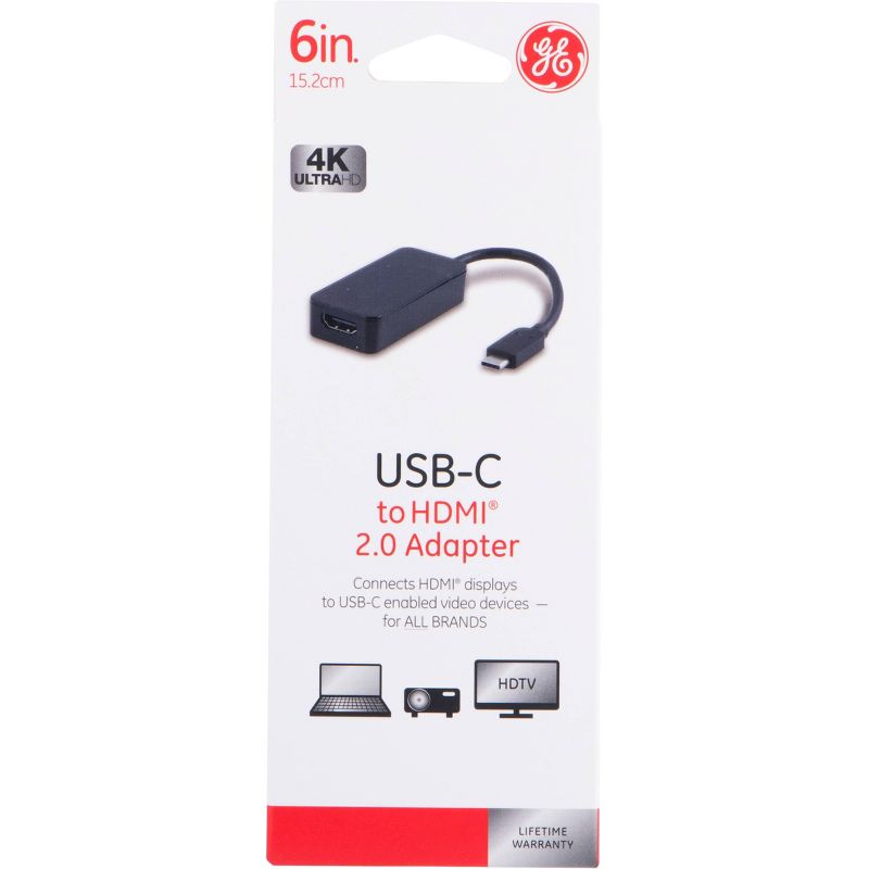 GE USB-C to HDMI Adapter - Black