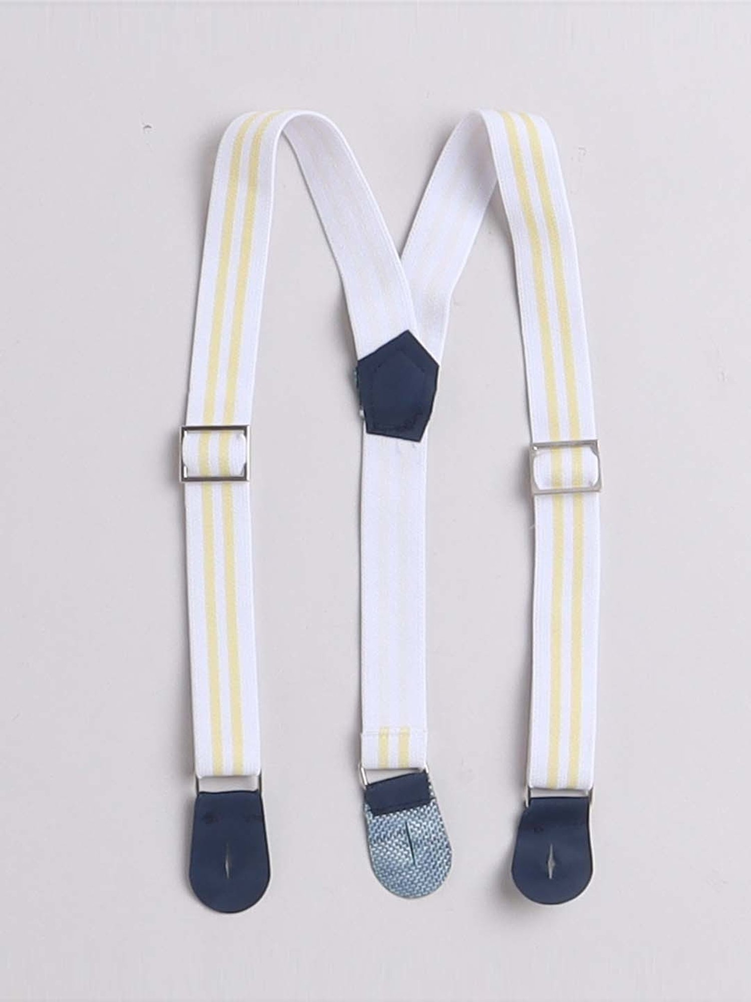 Bumzee Kids White & Yellow Cotton Chequered Shirt Set