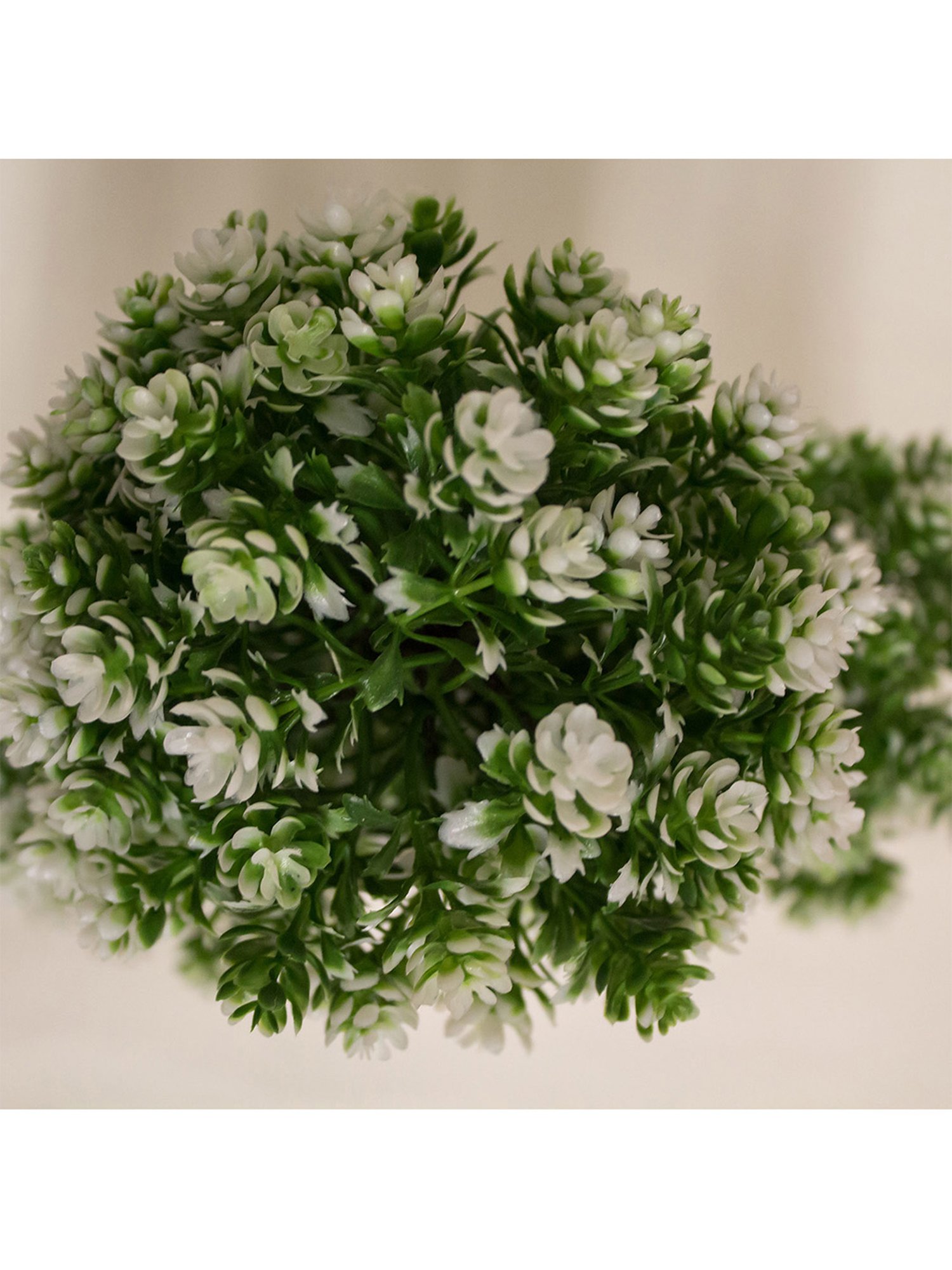 Amflix White Artificial Bonsai Plant With Pot