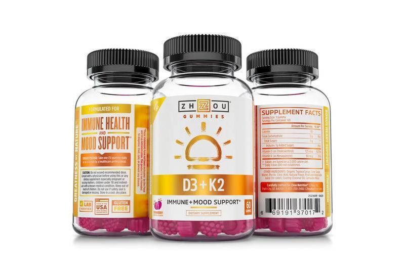 Zhou Rise & Shine K2D3 Gummies - 60ct
