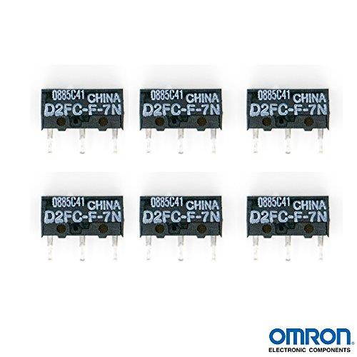 QTY 6 OMRON D2FC-F-7N Micro Switch Microswitch Switches for RAZER Logitech APPLE MS Mouse