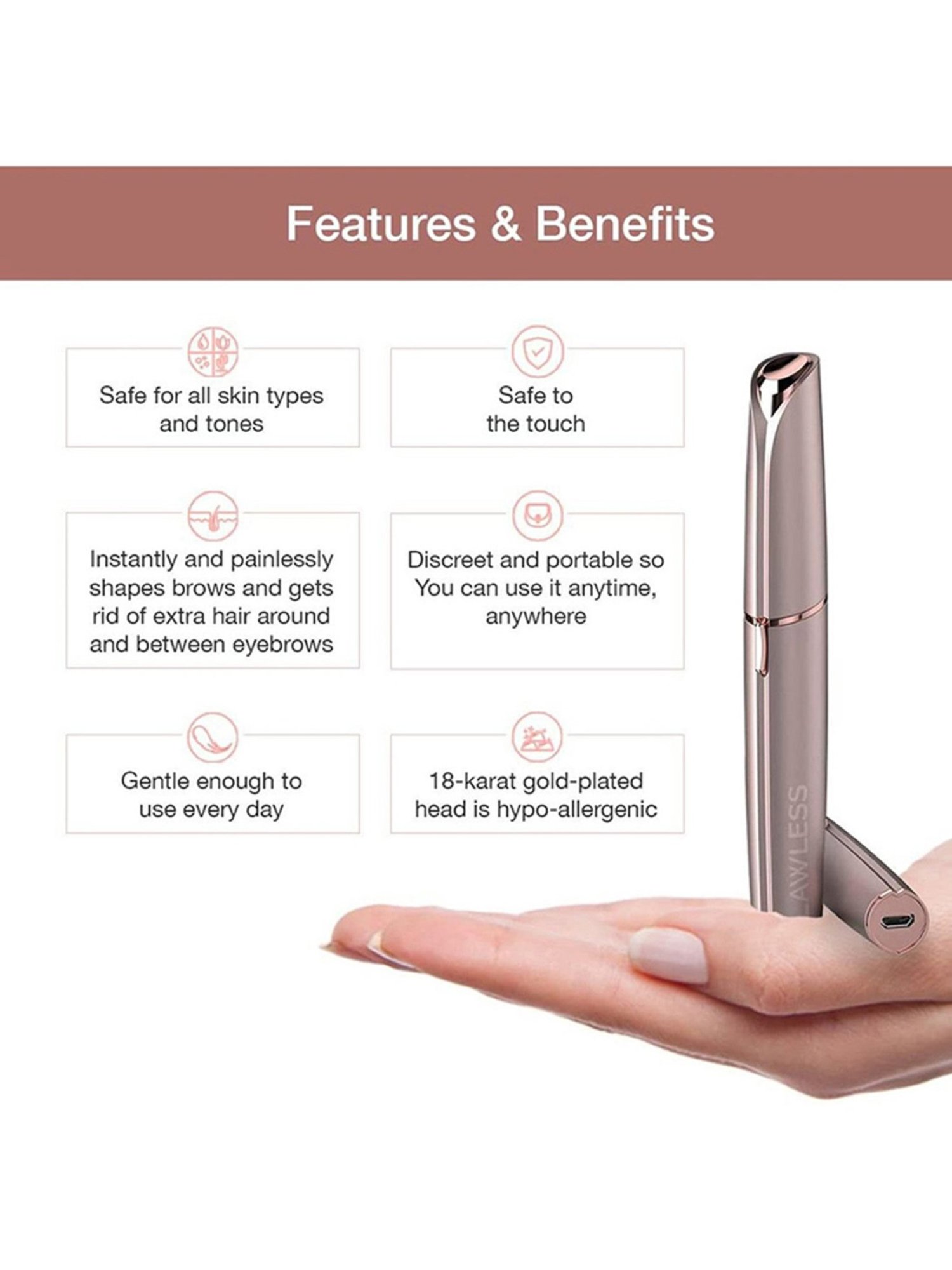 Beurer HL 70 Epilator - 30 Min Run Time (White and Gold)