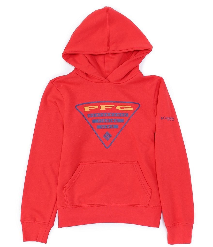 Guess Big Boys 8-16 Long-Sleeve Guess Logo Color-Block Fleece Pull-Over Hoodie