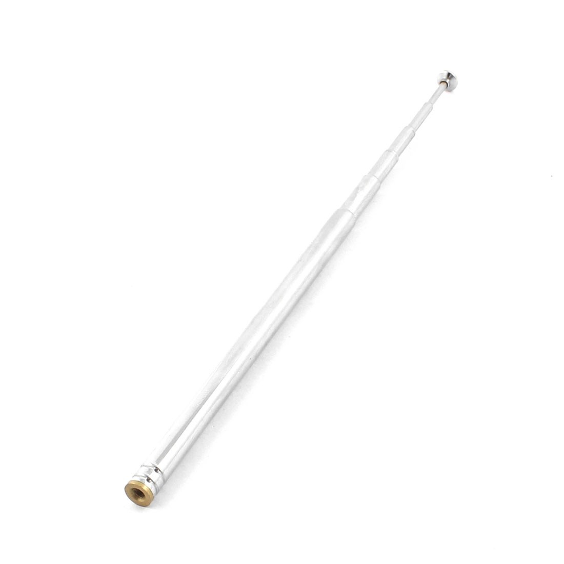 Unique Bargains 2.5mm Female Thread 6 Sections Aerial 10.5cm - 49cm Telescoping Whip Antenna