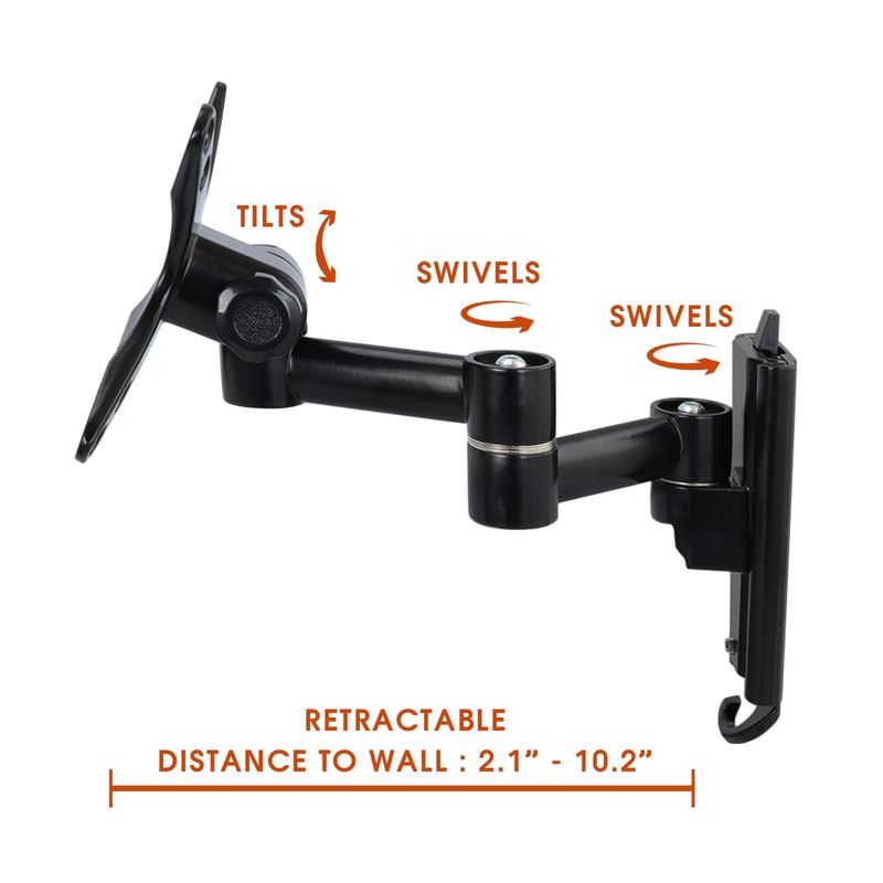 Black Adjustable Tilt/Tilting Wall Mount Bracket for Panasonic Viera TC-P50ST30/TCP50ST30 50" inch Plasma HDTV TV/Television