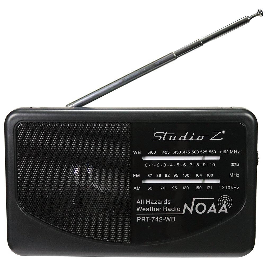 NIPPON PRT-742-WB Studio Z AM/FM/Weatherband 3 Band World Radio Receiver
