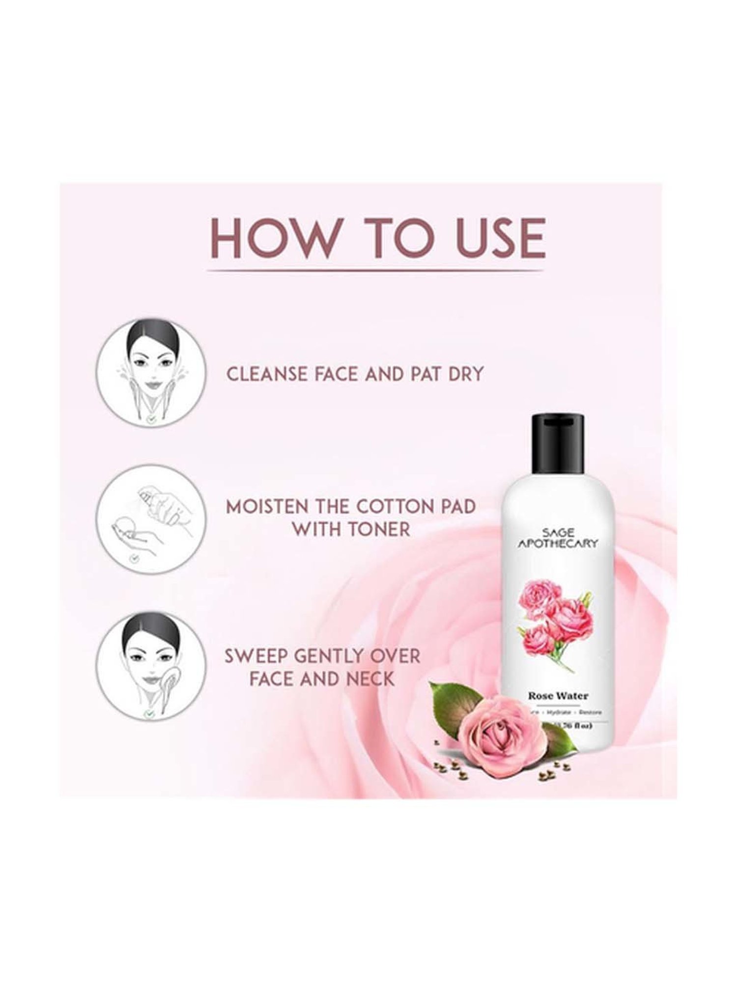 Sage Apothecary Rose Water - 200 ml