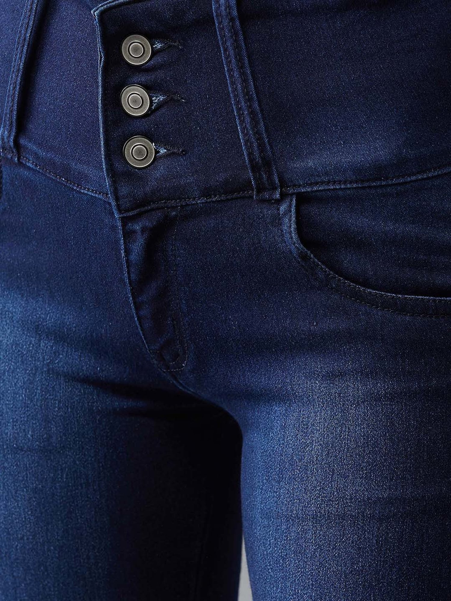 DOLCE CRUDO Navy High Rise Jeans