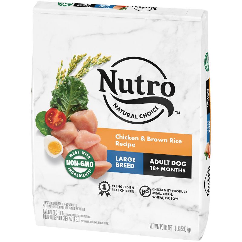 NUTRO Natural Choice Chicken and Brown Rice Recipe Large Breed Adult Dry Dog Food - 13lbs