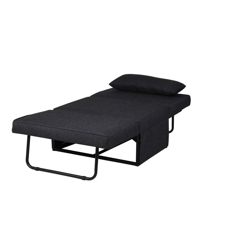 Twin Serta Marina Convertible Ottoman Charcoal Gray - Lifestyle Solutions