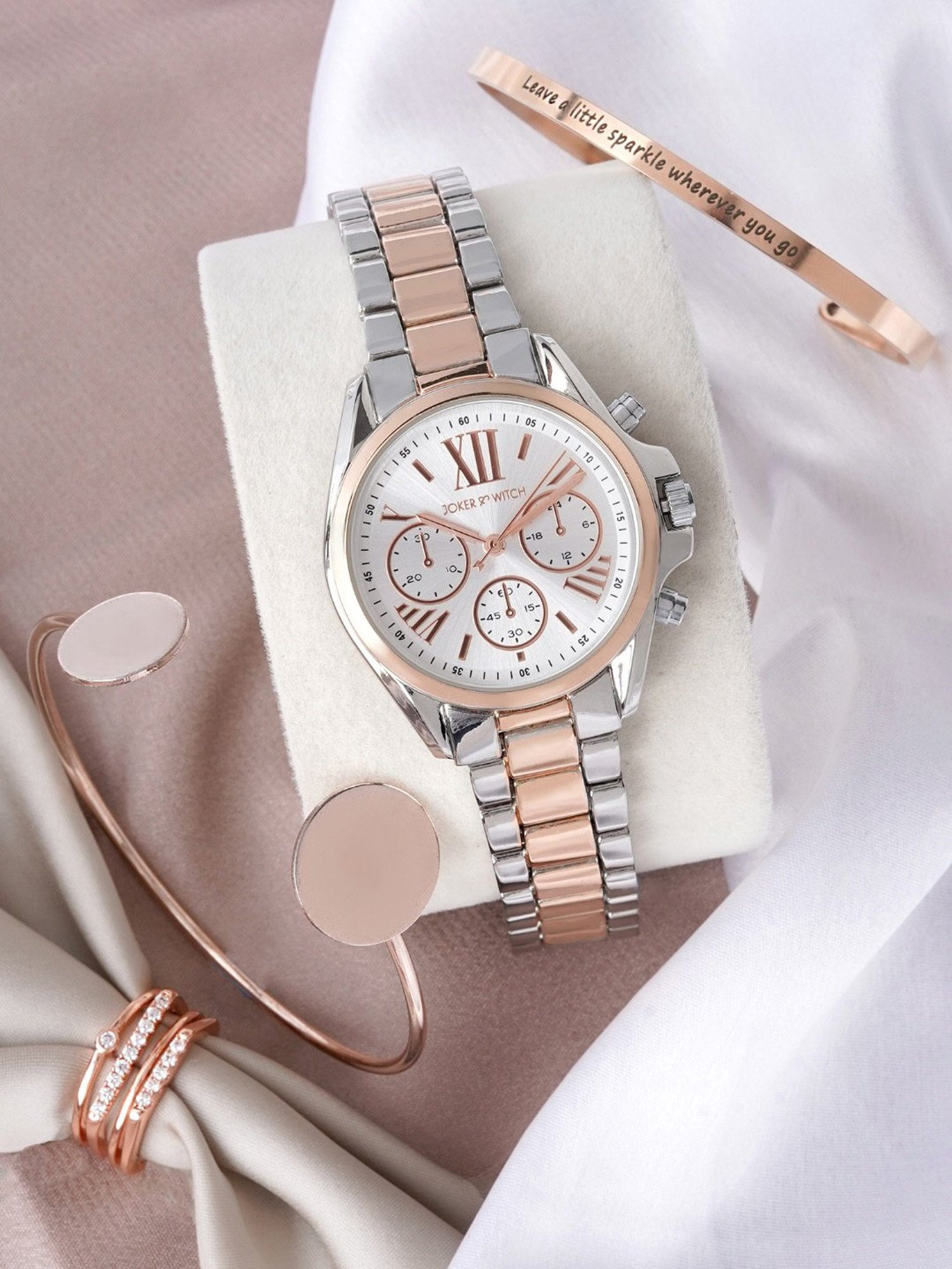 Joker & WItch JWBS294 Analog Watch with Bracelet Gift Set for Women