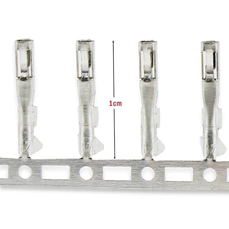 200PCS 2.54mm Pitch Male Female Pin Connector Dupont Jumper Wire Cable Pin Crimp Terminal Connector(2.54mm Dupont Jumper F&M)