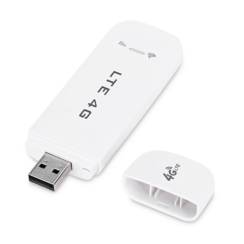 Unlocked QR91F 4G LTE USB WiFi Modem Router 100M Mini Portable USB WiFi Dongle FDD-LTE/WCDMA/CDMA/EVDO US Version White