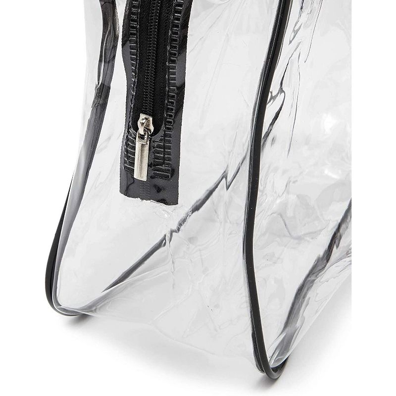 Set of 6 Clear Travel Makeup and Toiletry Bags, Jewelry Cosmetic Pouch, Portable Multifunction Storage Organizer for Men Women Girls