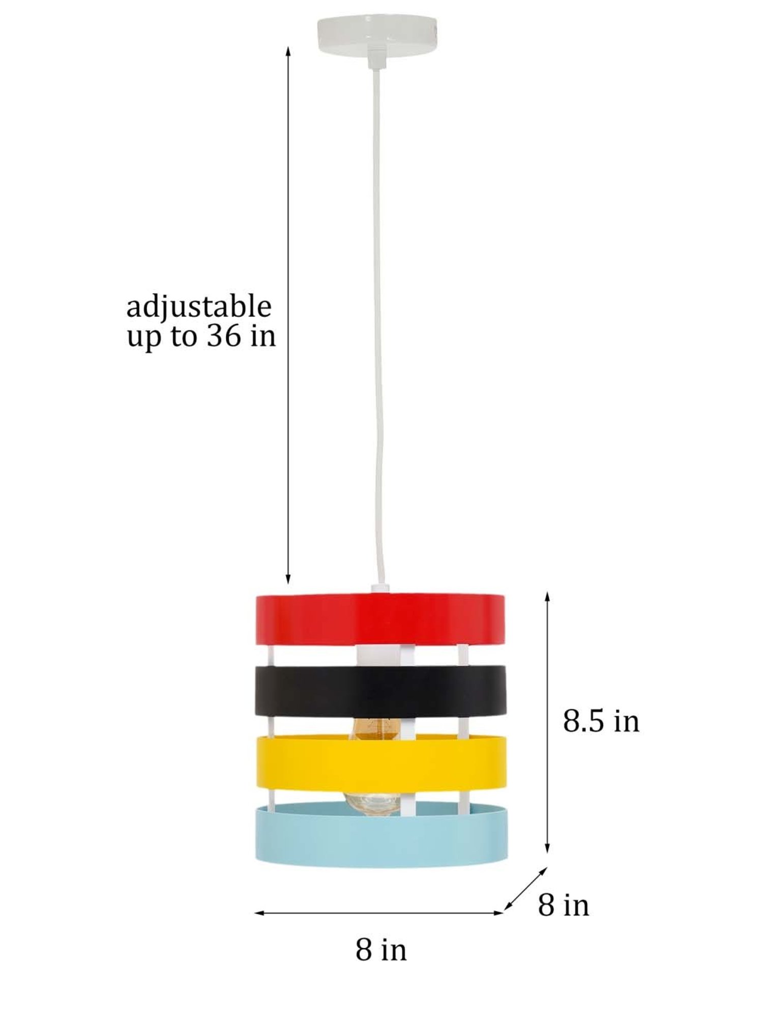 Kapoor E Illuminations 'Uttermost' Multicolor Metal Pendant Light - Set of 1