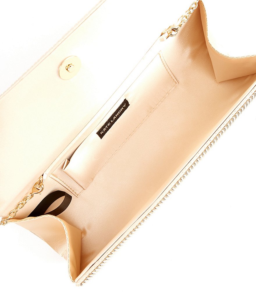 Kate Landry Satin Buckle Clutch Bag
