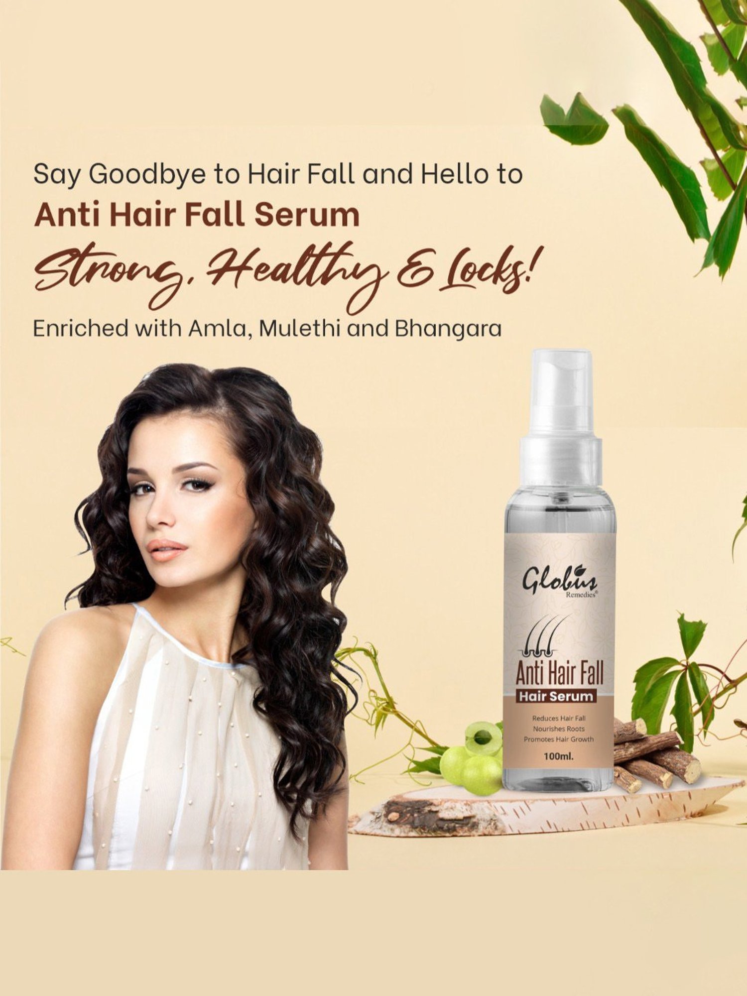 Globus Remedies Anti Hair Fall Hair Serum - Pack of 2