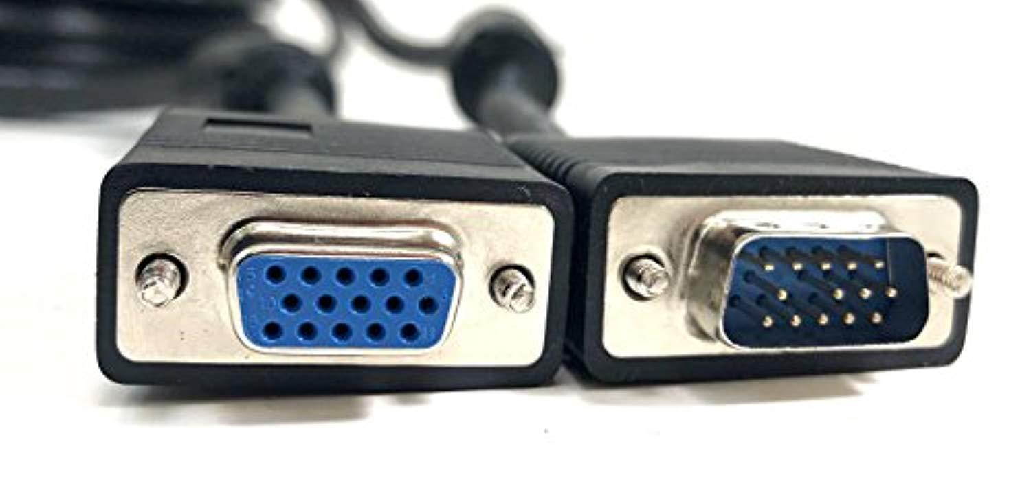micro connectors 10-feet svga extension cable with ferrites (m05-110ads)