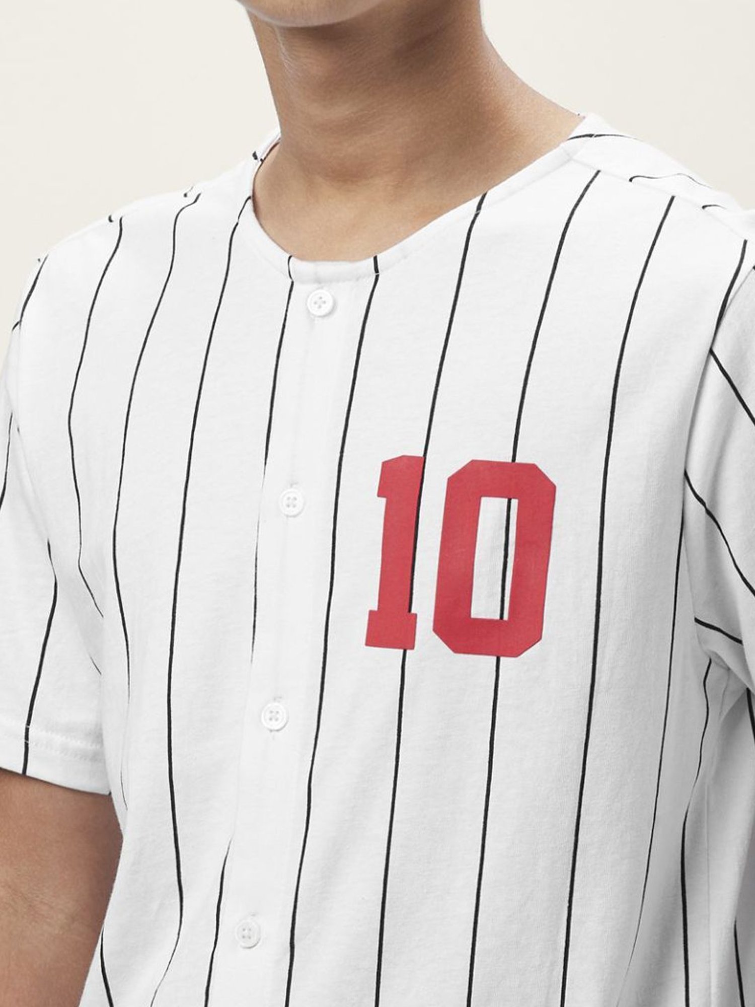 Coolsters by Pantaloons Kids White Cotton Striped Shirt