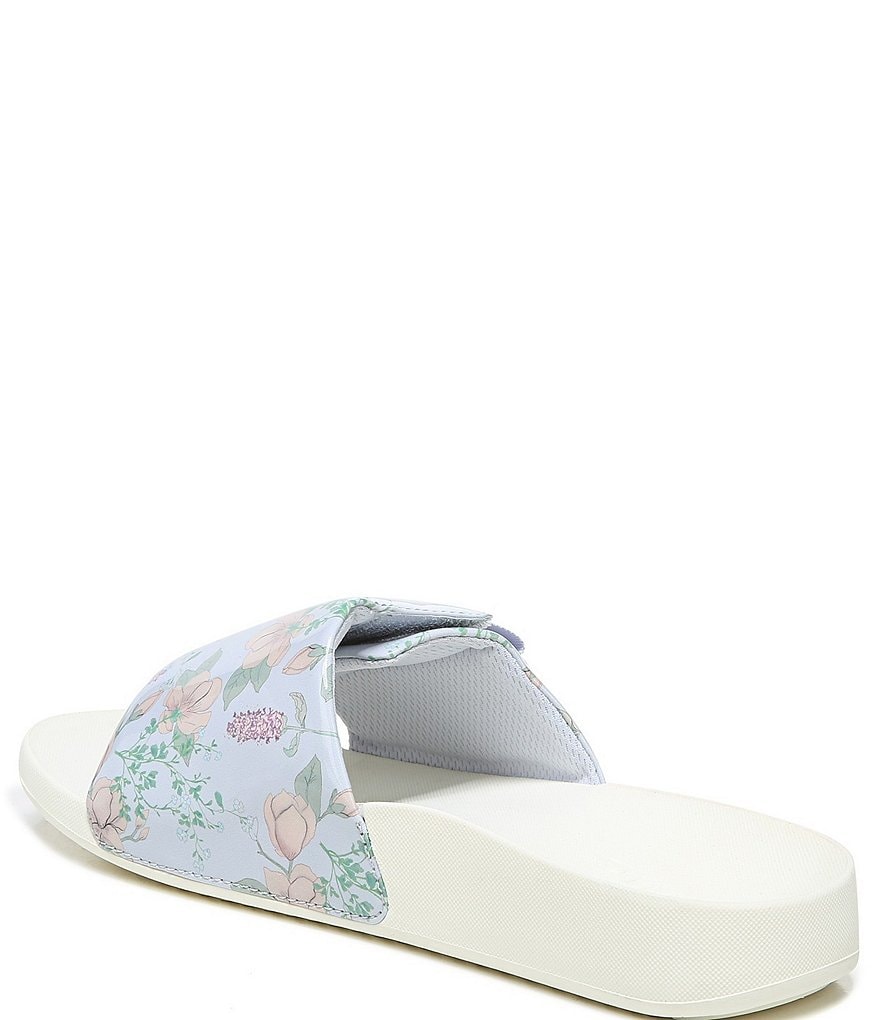 Vionic Keira Floral Print Adjustable Slides