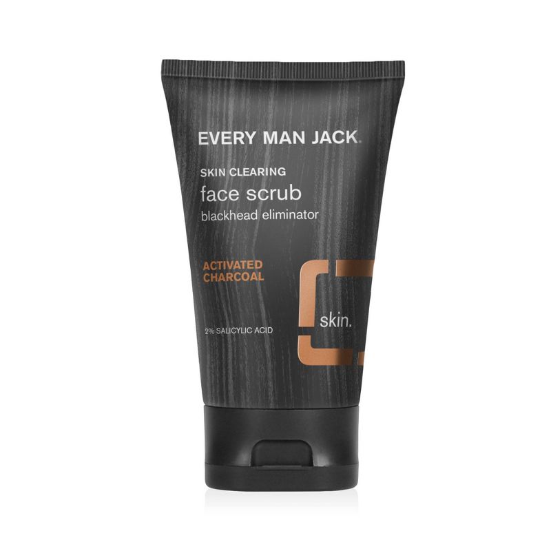 Every Man Jack Skin Clearing Activated Charcoal Face Scrub - 4.2 fl oz