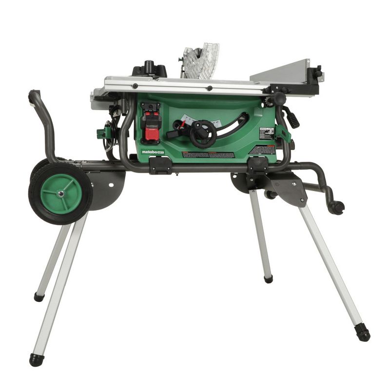 Metabo HPT C10RJSM 15 Amp 10 in. Corded Table Saw with Fold and Roll Stand