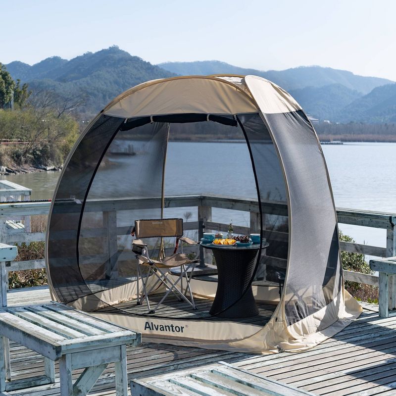 6'X6' Outdoor Instant Pop-Up Screened Tent - Alvantor