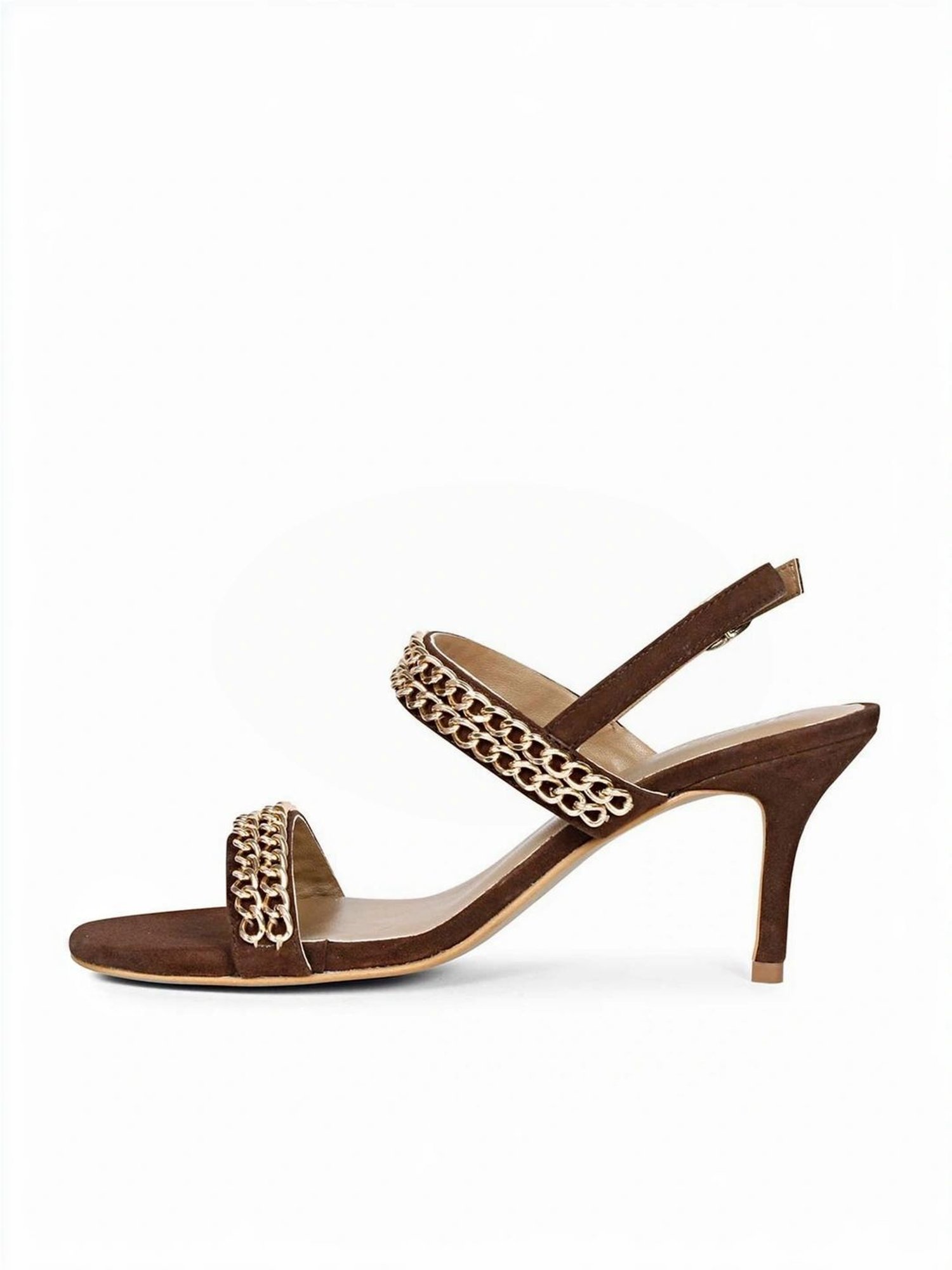 Saint G Women's Beige Back Strap Stilettos