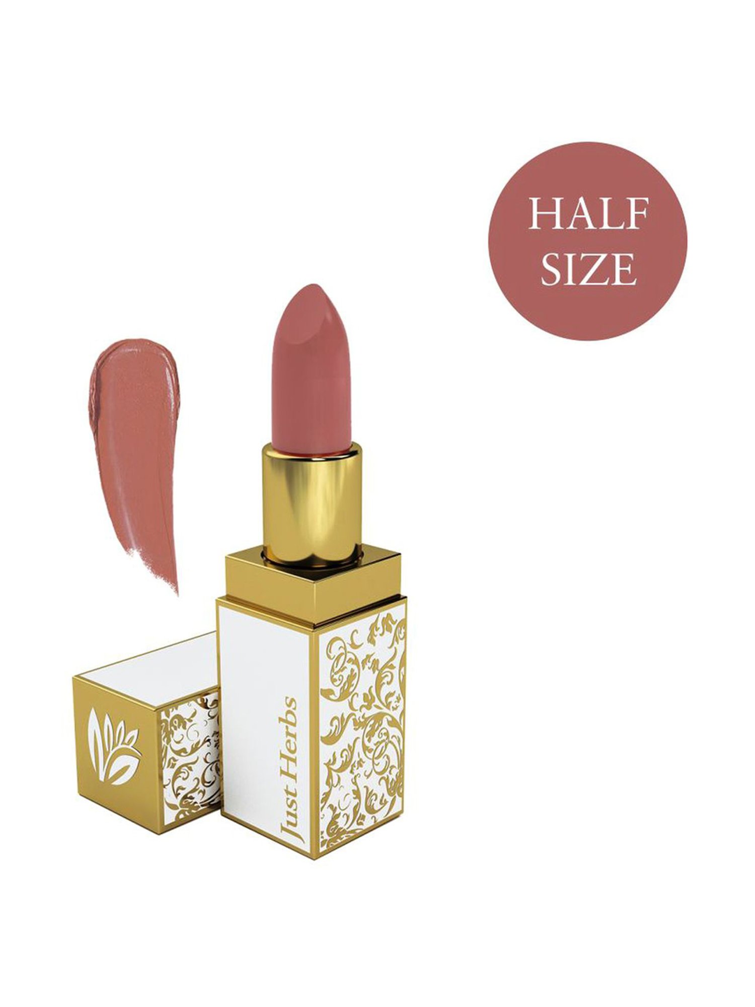 JUST HERBS Ayurvedic Half Size Lipstick 09 Peachy Coral - 1.8 gm